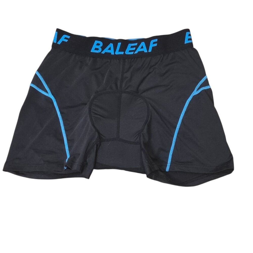Men's Baleaf Padded Cycling Underwear Shorts Sz L Aqua Blue Bike MTB Liner